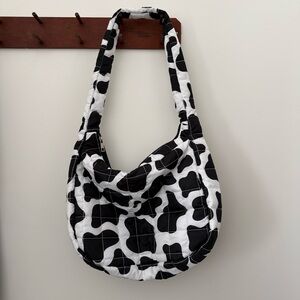 *SOLD* Cow Print Quilted Bag
